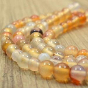 Agate Gemstone Round Beads Mixed Sizes